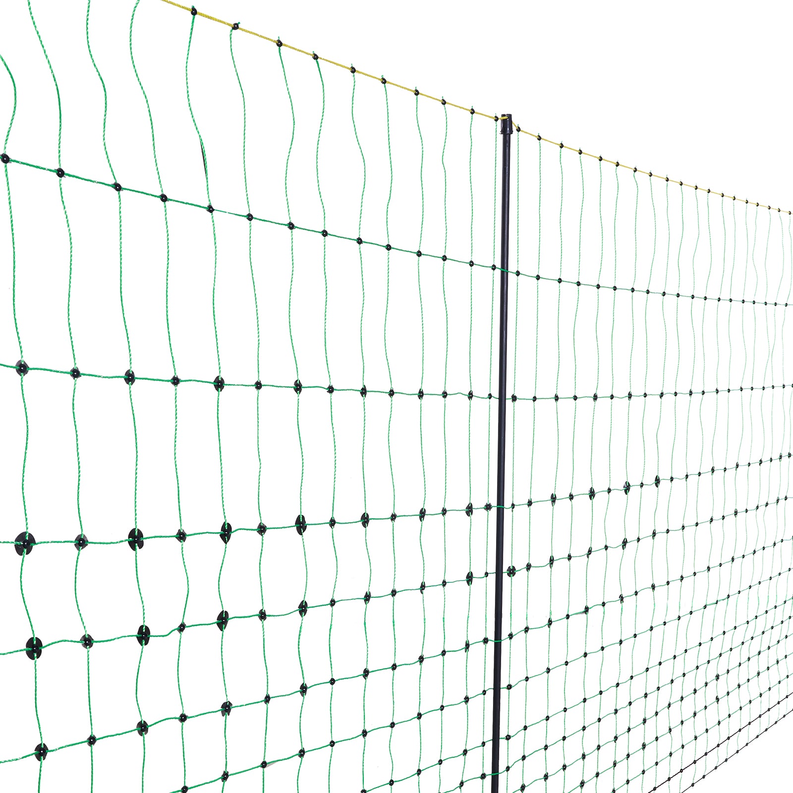 Electric Fence Netting, 42" H x 164' L, PE Net Fencing with Posts & Double-Spiked Stakes, Utility Portable Mesh for Goats, Sheep, Lambs, Deer, Hogs, Dogs, Used in Backyards, Farms, and Ranches