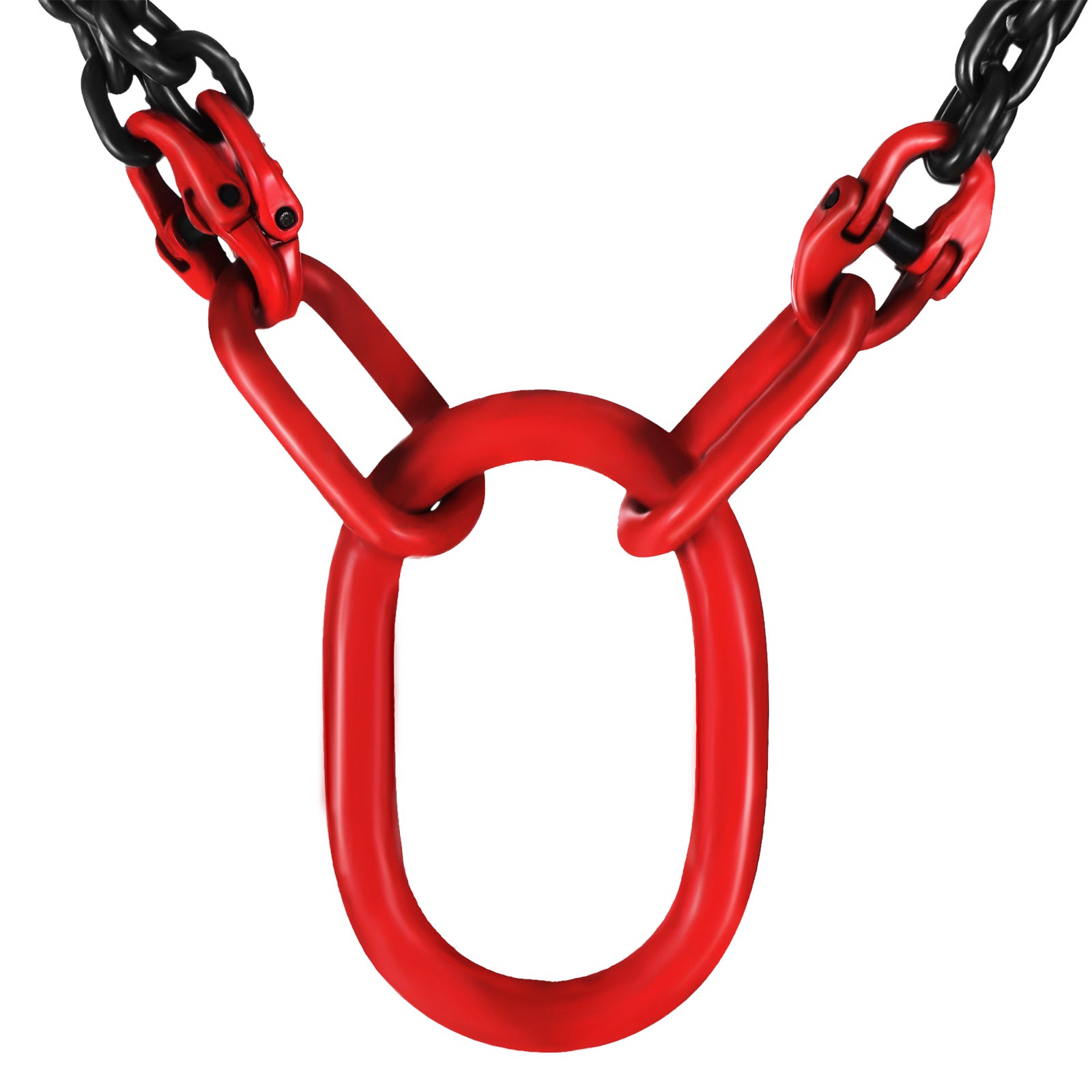 5Ft Chain Sling 5/16 Inch X 5 Ft Engine Lift Chain G80 Alloy Steel Engine Chain Hoist Lifts 3 Ton with 4 Leg Grab Hooks