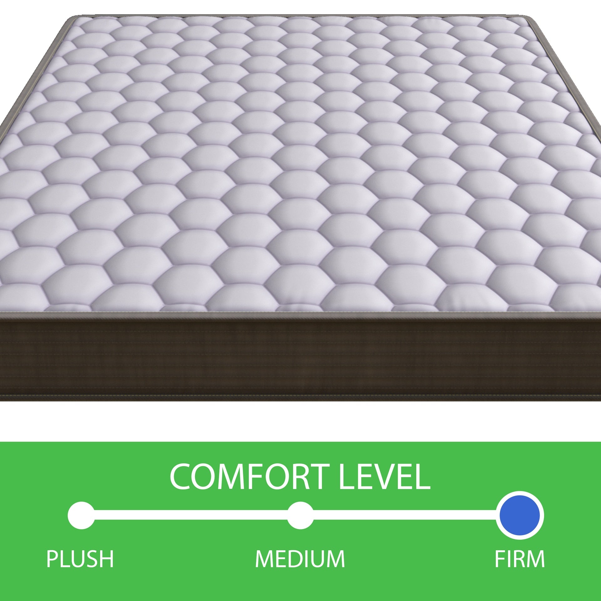 6 Inch Soft-Medium Firmness Pocket Spring Mattress - Pocket Coil Mattress, Twin size.