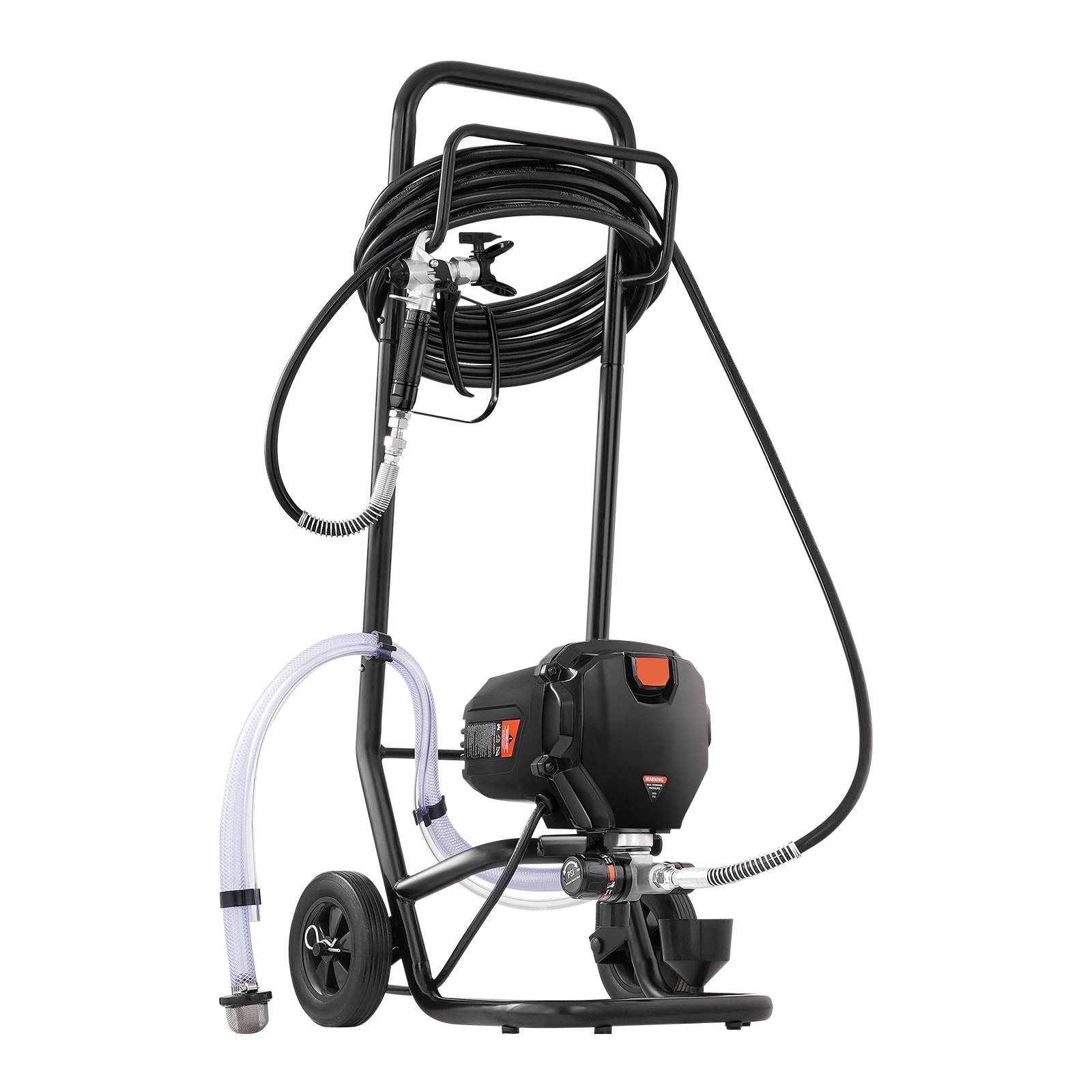 750W Stand Airless Paint Sprayer, 3000PSI High Efficiency Electric Airless Sprayer With Cart, Paint Sprayers for Home Interior and Exterior Furniture and Fences, Fine And Even Painting Effect