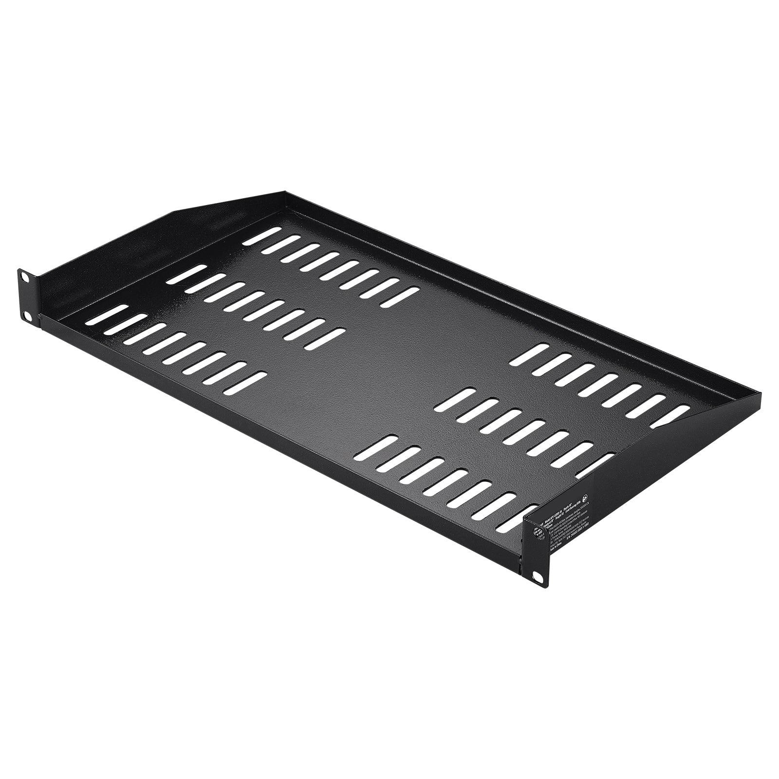2PCS 1U Server Rack Shelf 10"/254 mm Depth Vented Rack Mount Shelf Tray