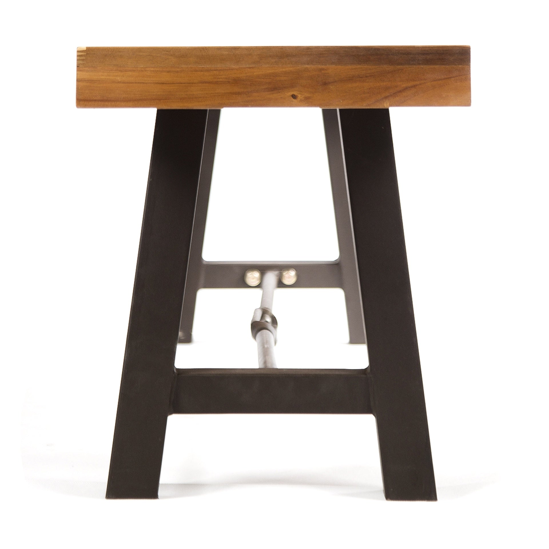 Acacia Wood Outdoor Dining Bench, Patio Backless Bench