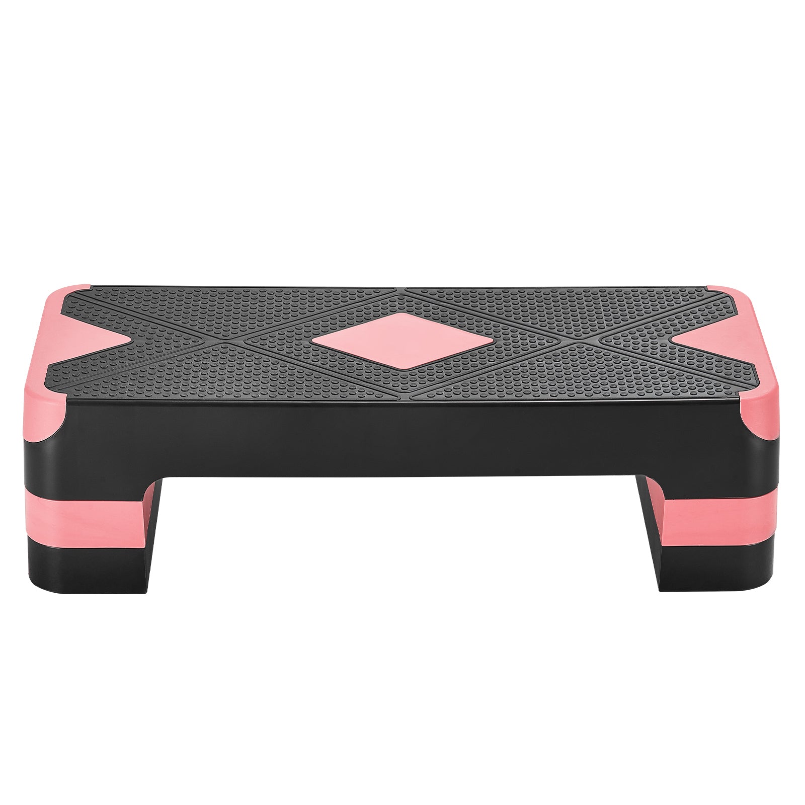 Aerobic Exercise Step Platform Height Adjustable Workout Stepper 4 Riser Red