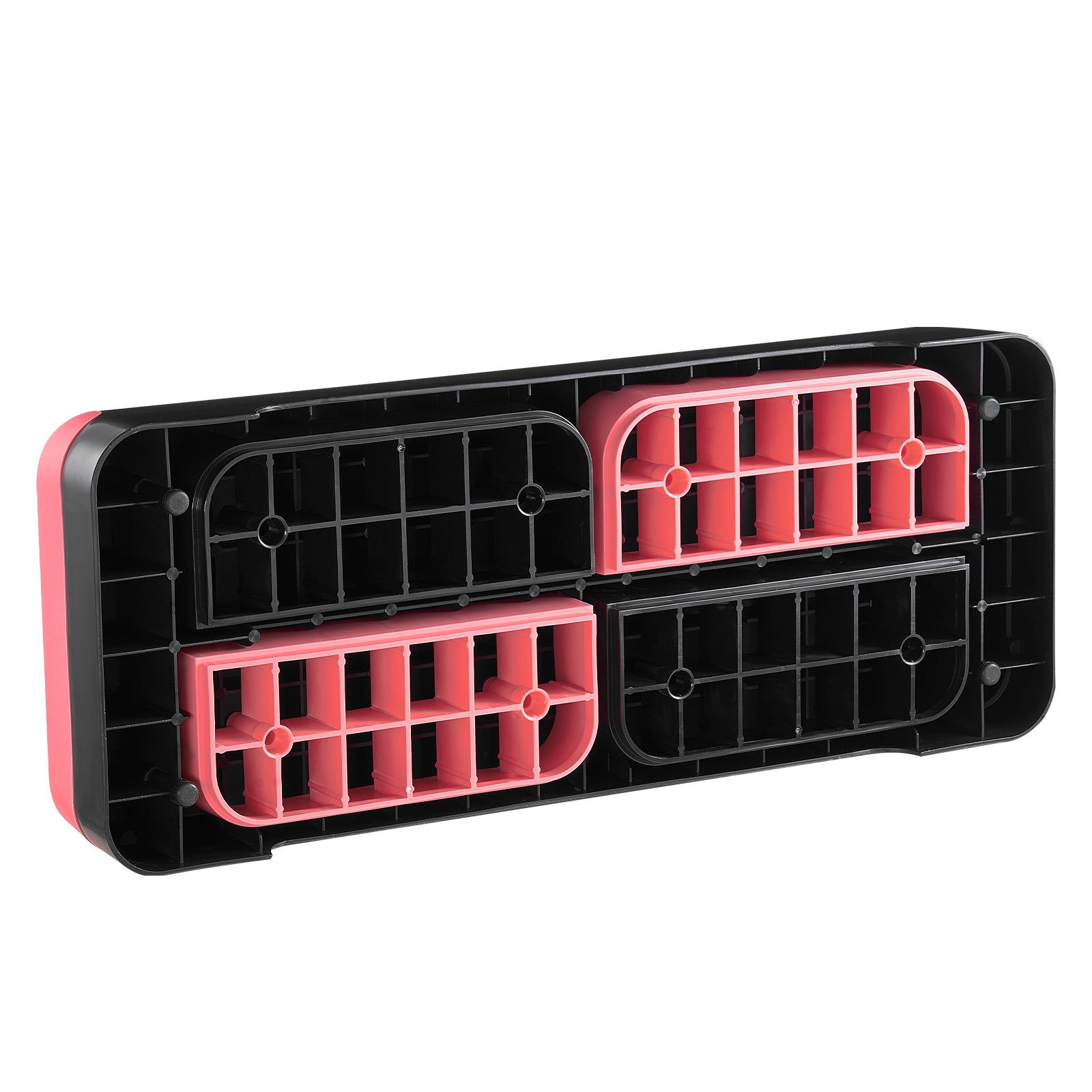 Aerobic Exercise Step Platform Height Adjustable Workout Stepper 4 Riser Red