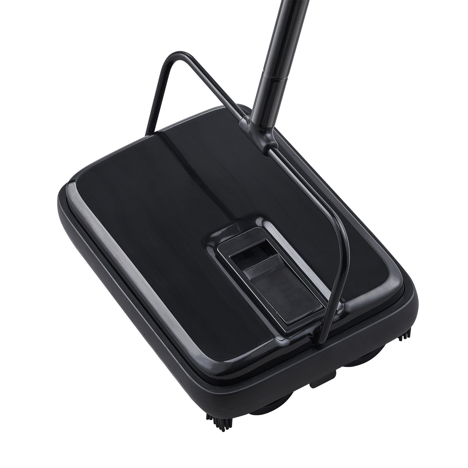 Carpet Sweeper, 7.87 in Sweeping Paths, Floor Sweeper Manual Non Electric, 300 ml Dustbin Capacity with Comb for Home Office Rugs Hardwood Surfaces Wood Floors Laminate, Cleans Dust Pet Hair