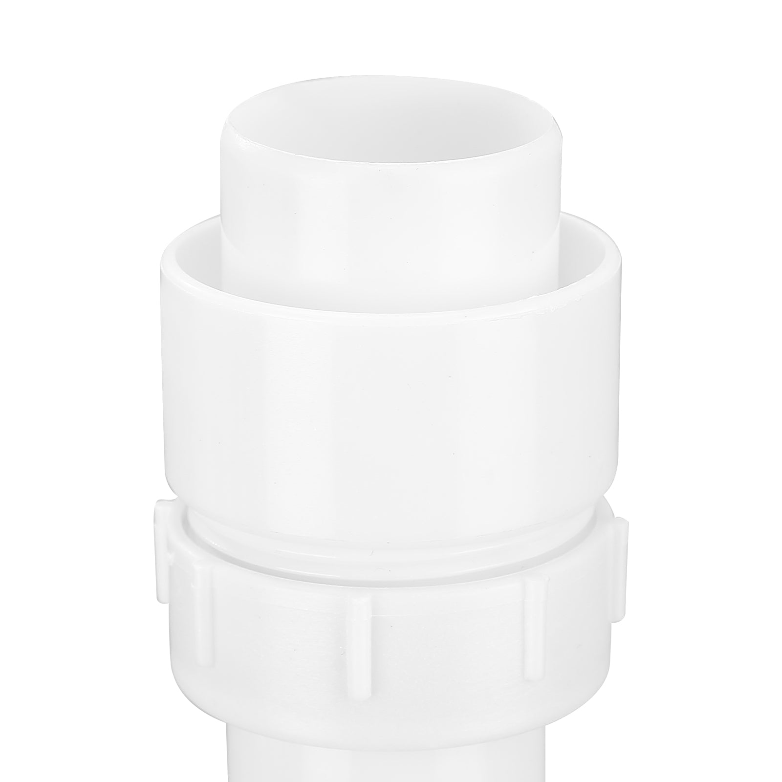 P-Trap, 1-1/2 Inch P Trap Sink Drain Pipe Kit with Threaded Adapter and TPU Leak-Resistant Washers, PP Plastic Pipe Basin Waste Kit, Under Sink Plumbing for Kitchen Bathroom Sewer Drain, White