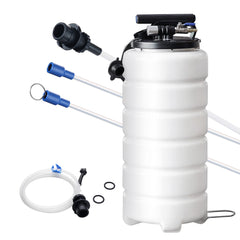 Fluid Extractor, 4 Gallons (15 Liters), Pneumatic/Manual Oil Changer Vacuum Fluid Extractor with Dipstick and Suction Hose, Oil Extractor Change Pump for Automotive Fluids Vacuum Evacuation