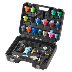 28 Pcs Radiator Pressure Tester Coolant Vacuum Purge Refill With Adapters
