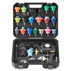 28 Pcs Radiator Pressure Tester Coolant Vacuum Purge Refill With Adapters