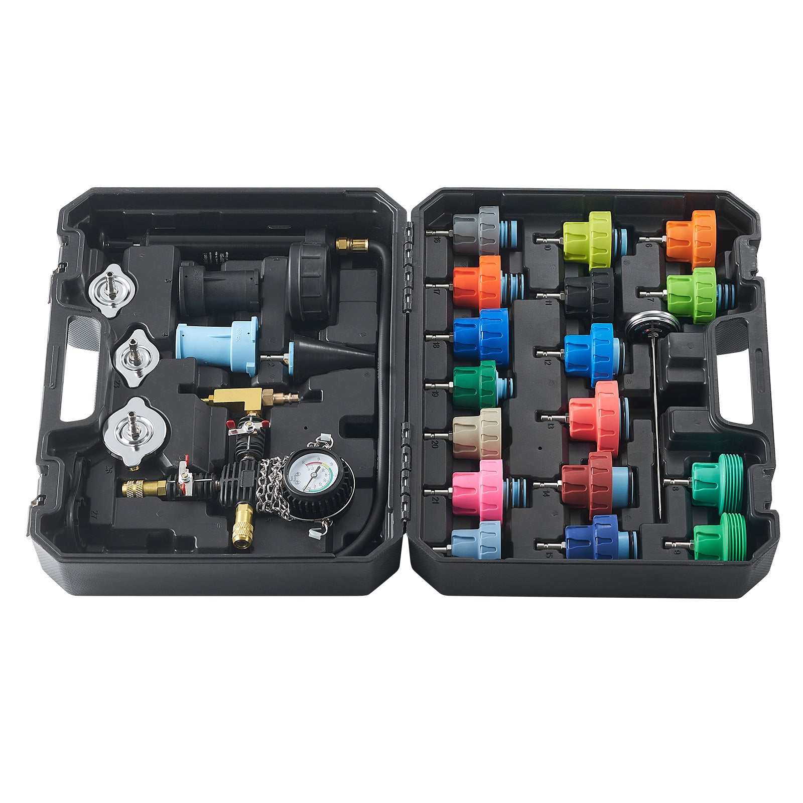 28 Pcs Radiator Pressure Tester Coolant Vacuum Purge Refill With Adapters