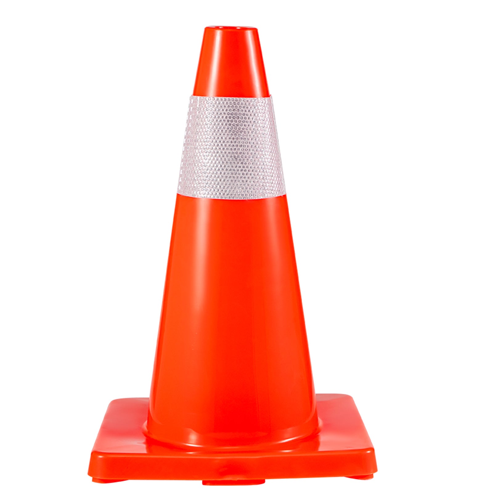 12Pack 18" Traffic Cones, Safety Road Parking Cones PVC Base,Traffic Cone with Reflective Collars, Hazard Construction Cones for Home Traffic Parking