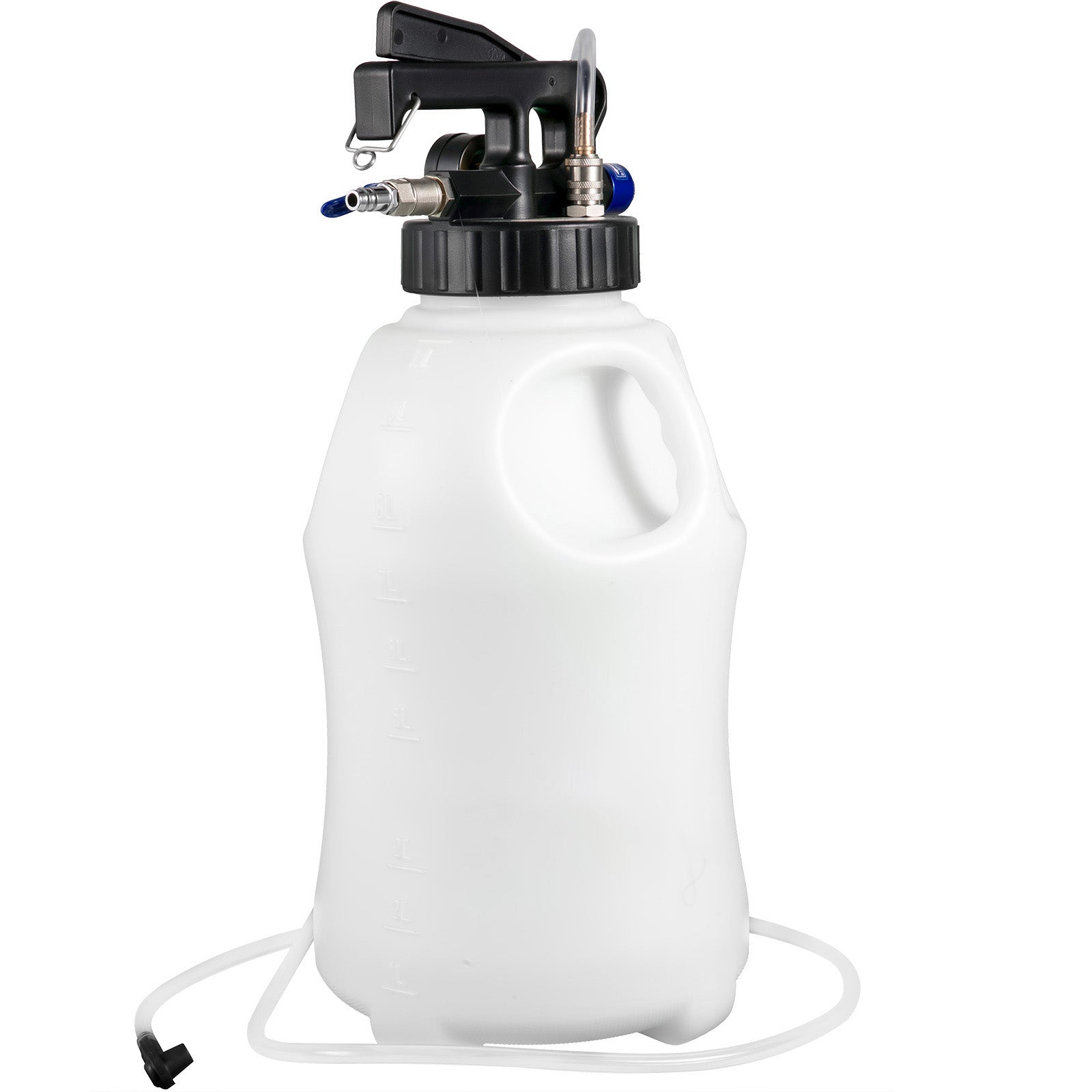 Transmission Fluid Pump 2 Way Manual ATF Refill System Dispenser, Oil and Liquid Extractor 10 Liter Large Capacity, Automatic Transmission Fluid Pump Tool Set with 14 Pieces ATF Filler Adapters