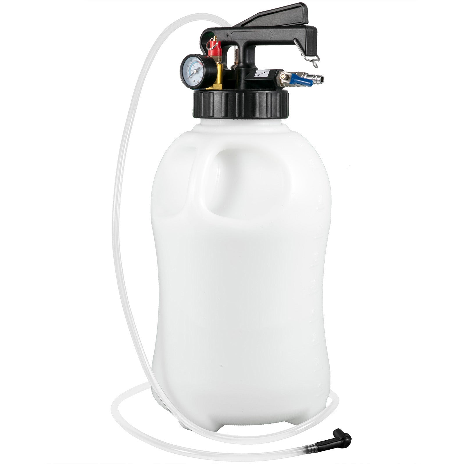 Transmission Fluid Pump 2 Way Manual ATF Refill System Dispenser, Oil and Liquid Extractor 10 Liter Large Capacity, Automatic Transmission Fluid Pump Tool Set with 14 Pieces ATF Filler Adapters