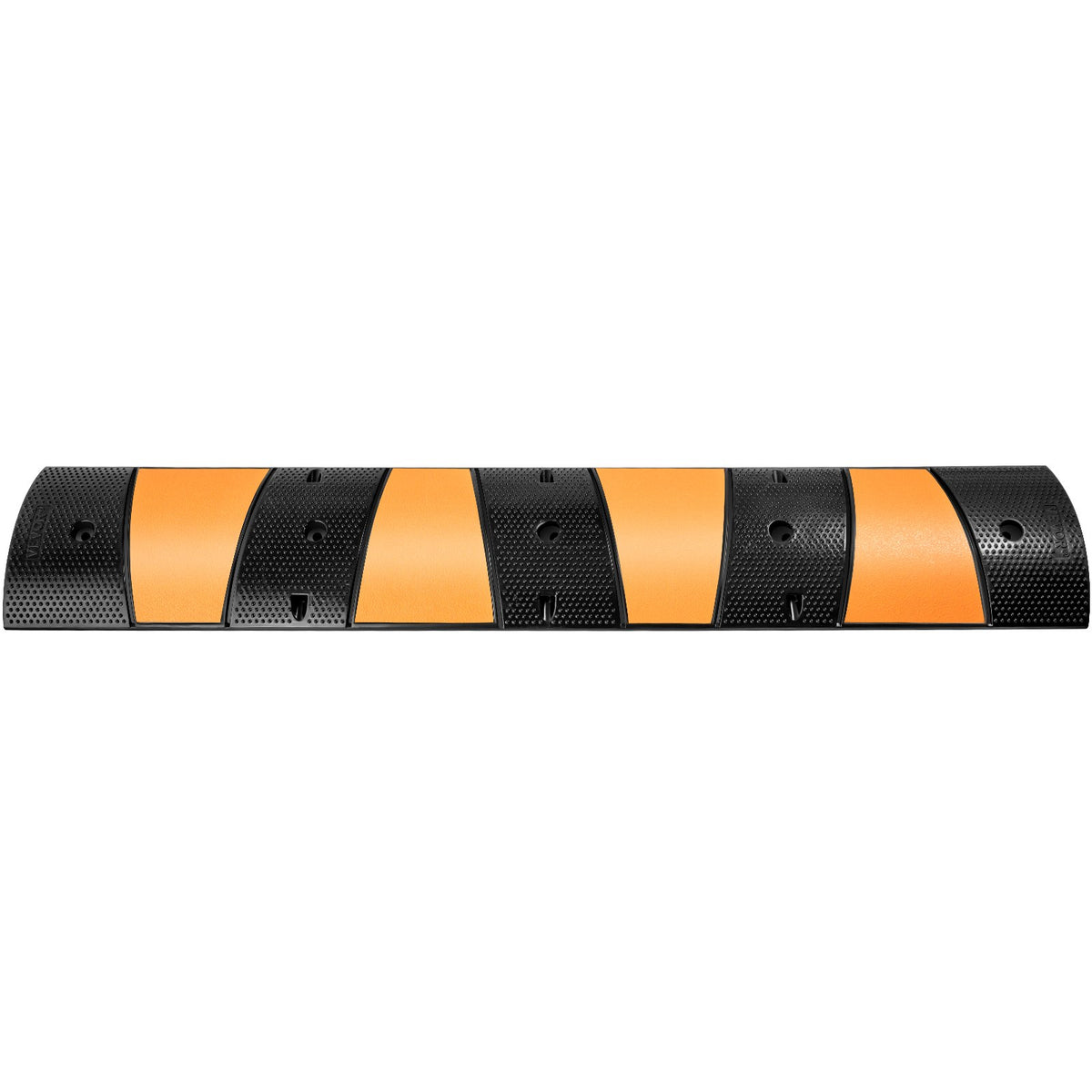 Rubber Speed Bump, 2 Pack 2 Channel Speed Bump Hump, 72.8" Long Modular Speed Bump Rated 22000 LBS Load Capacity, 72.8 x 12.2 x 2.2 Garage Speed Bump for Asphalt Concrete Gravel Driveway-6 FT