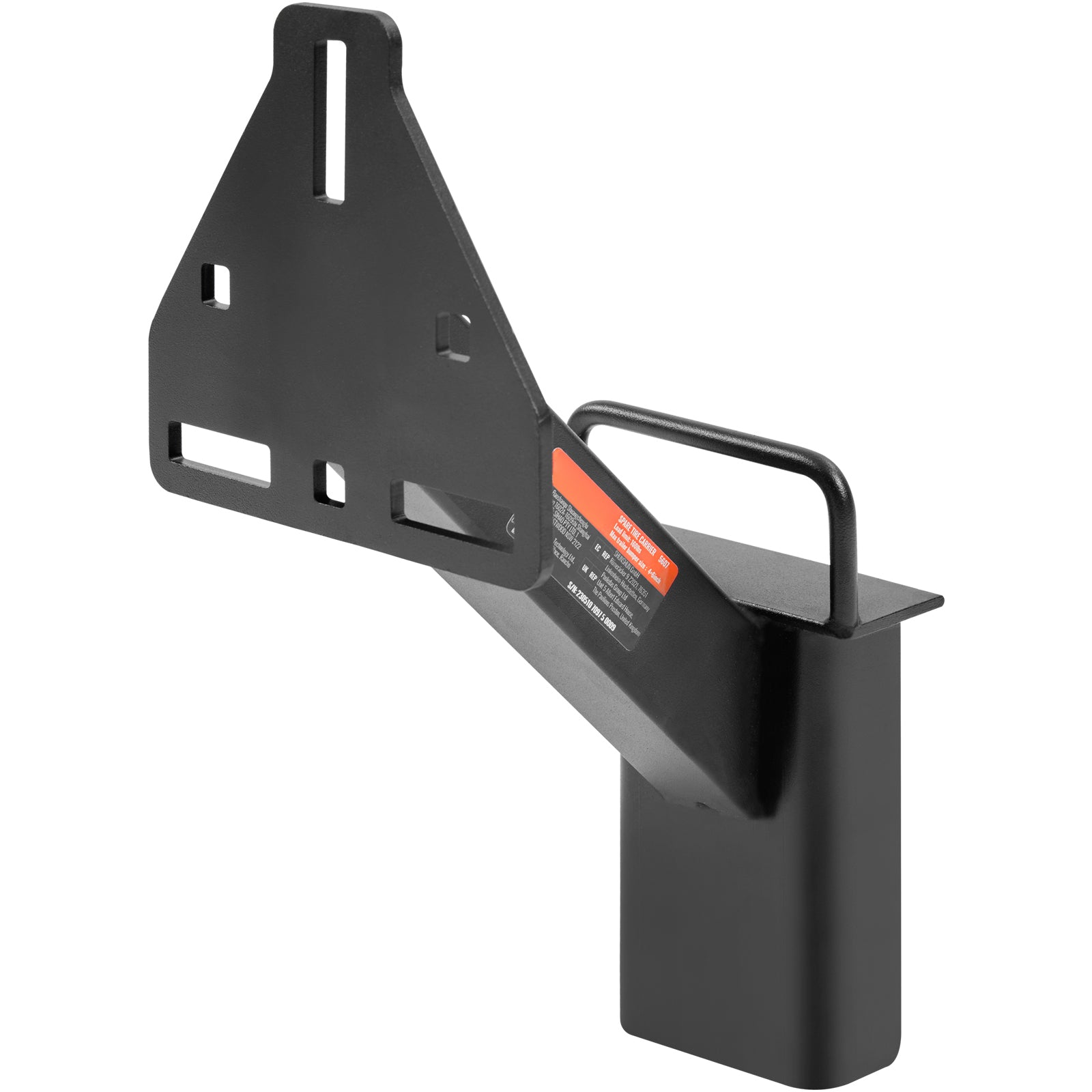 Spare Tire Carrier, Trailer Spare Tire Mount, 160 lbs Capacity, Utility Trailer Accessories Fits Most 4 & 5 & 6 & 8 Lugs Wheels on 4", 4.25", 4.5", 4.75", 5", 5.5", 6", 6.5" Bolt Patterns