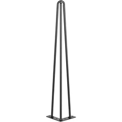 Hairpin Table Legs 20" Black Set of 4 Desk Legs 880lbs Load Capacity (Each 220lbs) Hairpin Desk Legs 3 Rods for Bench Desk Dining End Table Chairs Carbon Steel DIY Heavy Duty Furniture Legs