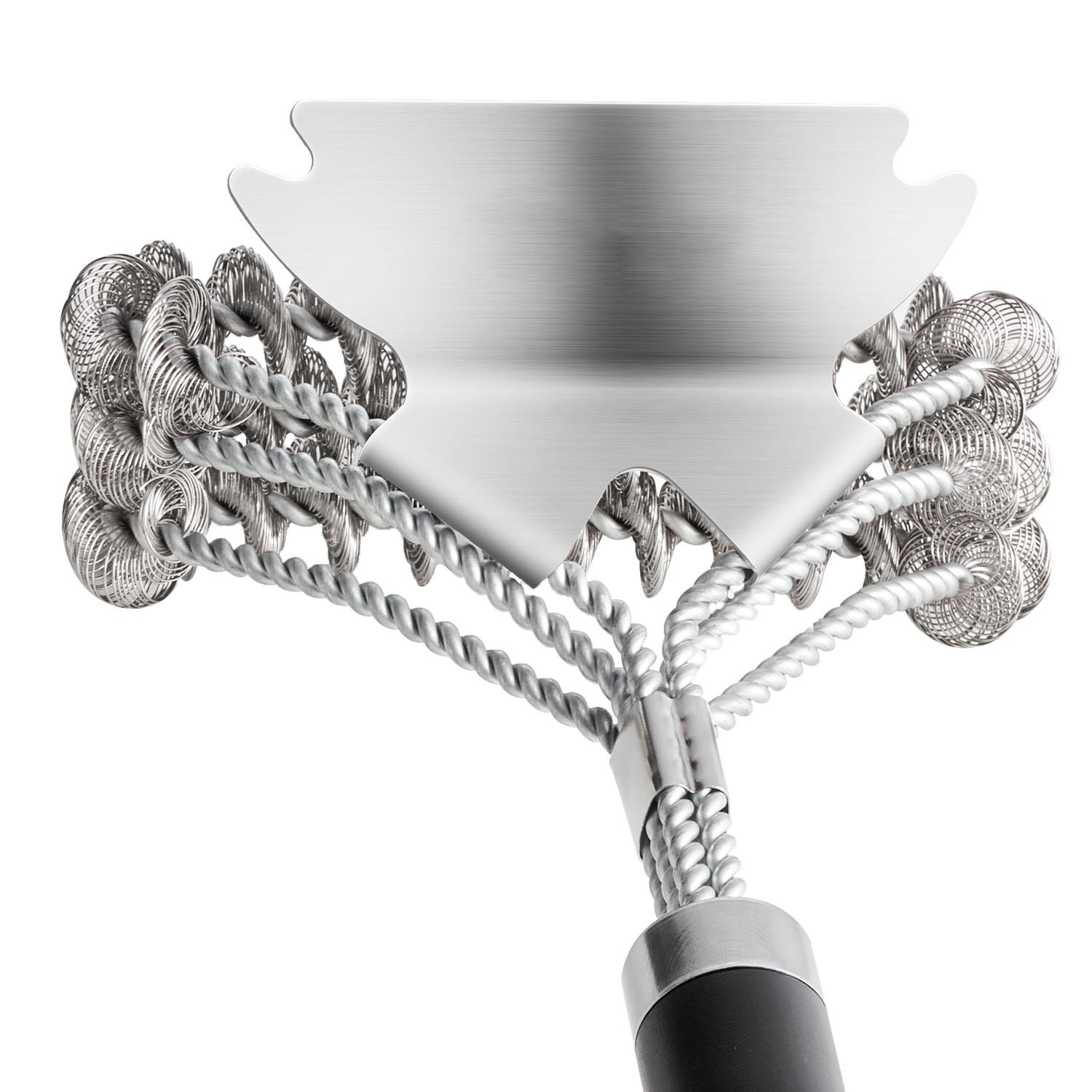 BBQ Grill Brush and Scraper Stainless Steel Bristle Free Grill Cleaner 17 in