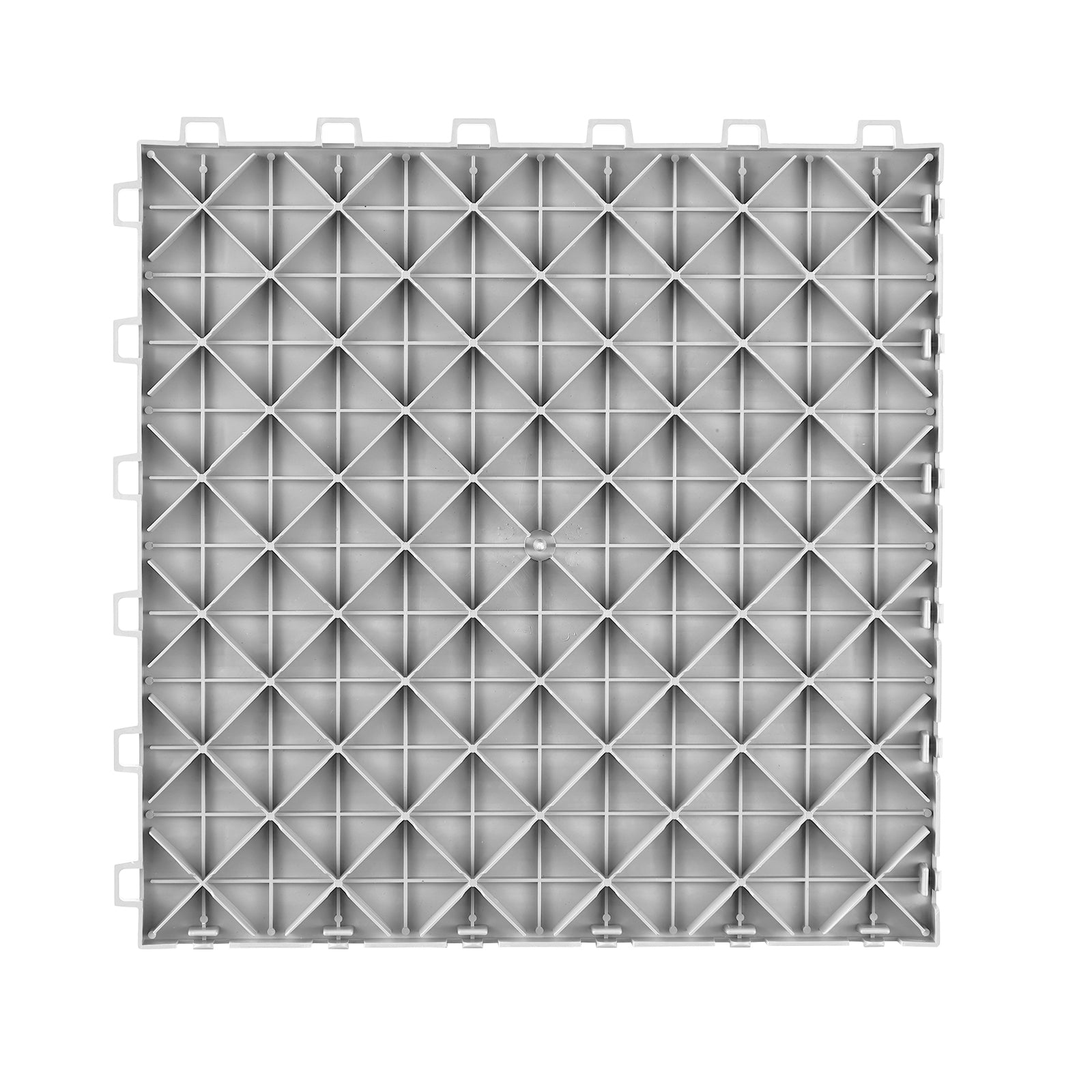 Garage Tiles Interlocking, 12 x 12 x 0.53 inch 50 Pack Garage Floor Covering Tiles, Non-Slip Double-Sided Texture Garage Flooring Tiles, for Garages, Basements, Repair Shops, Silver