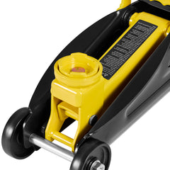 Low Profile Floor Jack, 2 Ton (4400 lbs) Capacity, Steel Racing Floor Jack with Stands, Single Piston Quick Lift Pump, Hydraulic Trolley Car Lift for Compact SUVs, Lifting Range 5.1-12.2 Inches