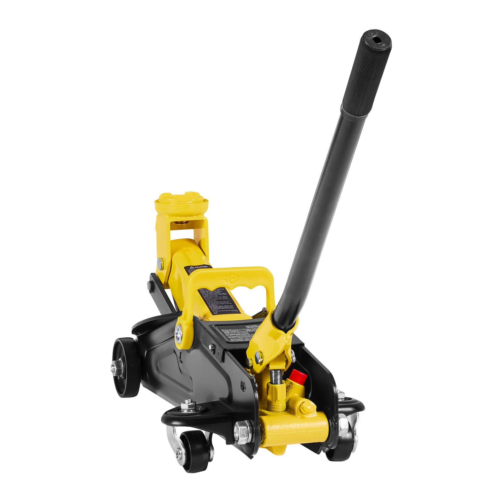 Low Profile Floor Jack, 2 Ton (4400 lbs) Capacity, Steel Racing Floor Jack with Stands, Single Piston Quick Lift Pump, Hydraulic Trolley Car Lift for Compact SUVs, Lifting Range 5.1-12.2 Inches