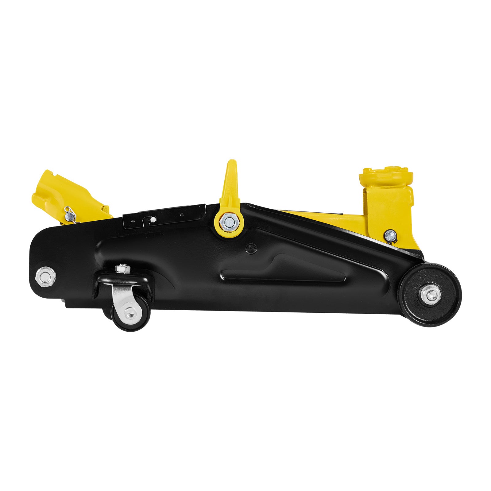 Low Profile Floor Jack, 2 Ton (4400 lbs) Capacity, Steel Racing Floor Jack with Stands, Single Piston Quick Lift Pump, Hydraulic Trolley Car Lift for Compact SUVs, Lifting Range 5.1-12.2 Inches