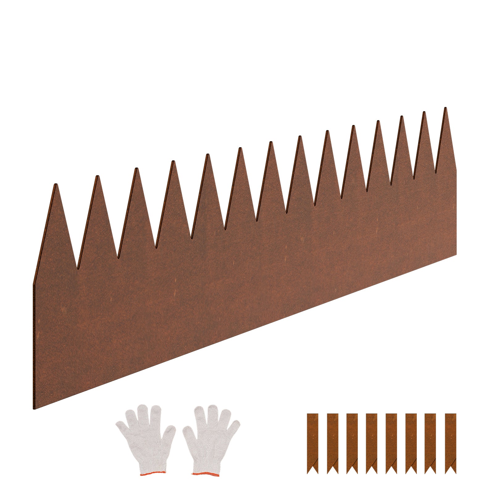 Steel Landscape Edging 6 Packs 40x6in Weather-Resistant Garden Edging Border