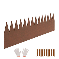 Steel Landscape Edging 6 Packs 40x6in Weather-Resistant Garden Edging Border