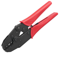 Ratcheting Crimping Tool Set For Insulated Electrical Connectors AWG22-10 with Wire Stripper and 210pcs Heat Shrink Tubes Labor-Saving Ratcheting Wire Crimp Pliers