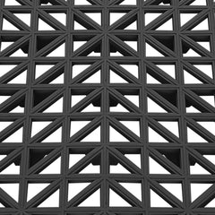 Interlocking Tile 55PCS Black, Drainage Tiles 12" x 12" Splicing, PVC Interlocking Drainage Floor Tiles, Non-Slip Drainage Holes for Restroom, Bathroom, Kitchen, Pool, Wet Areas