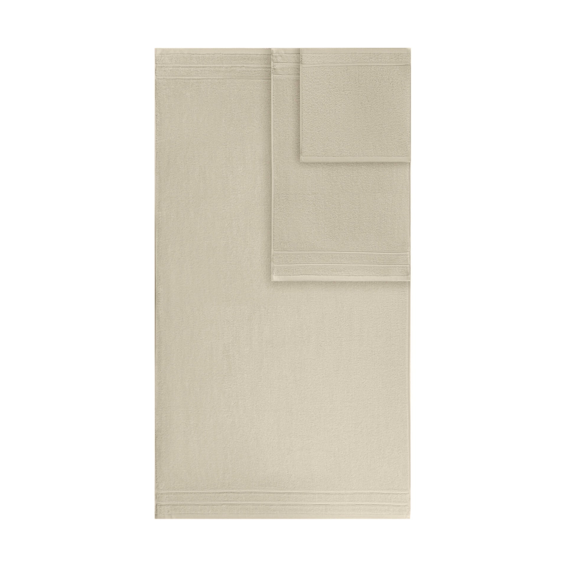 12-Piece Quick Dry 100% Cotton Towel Set, Beige