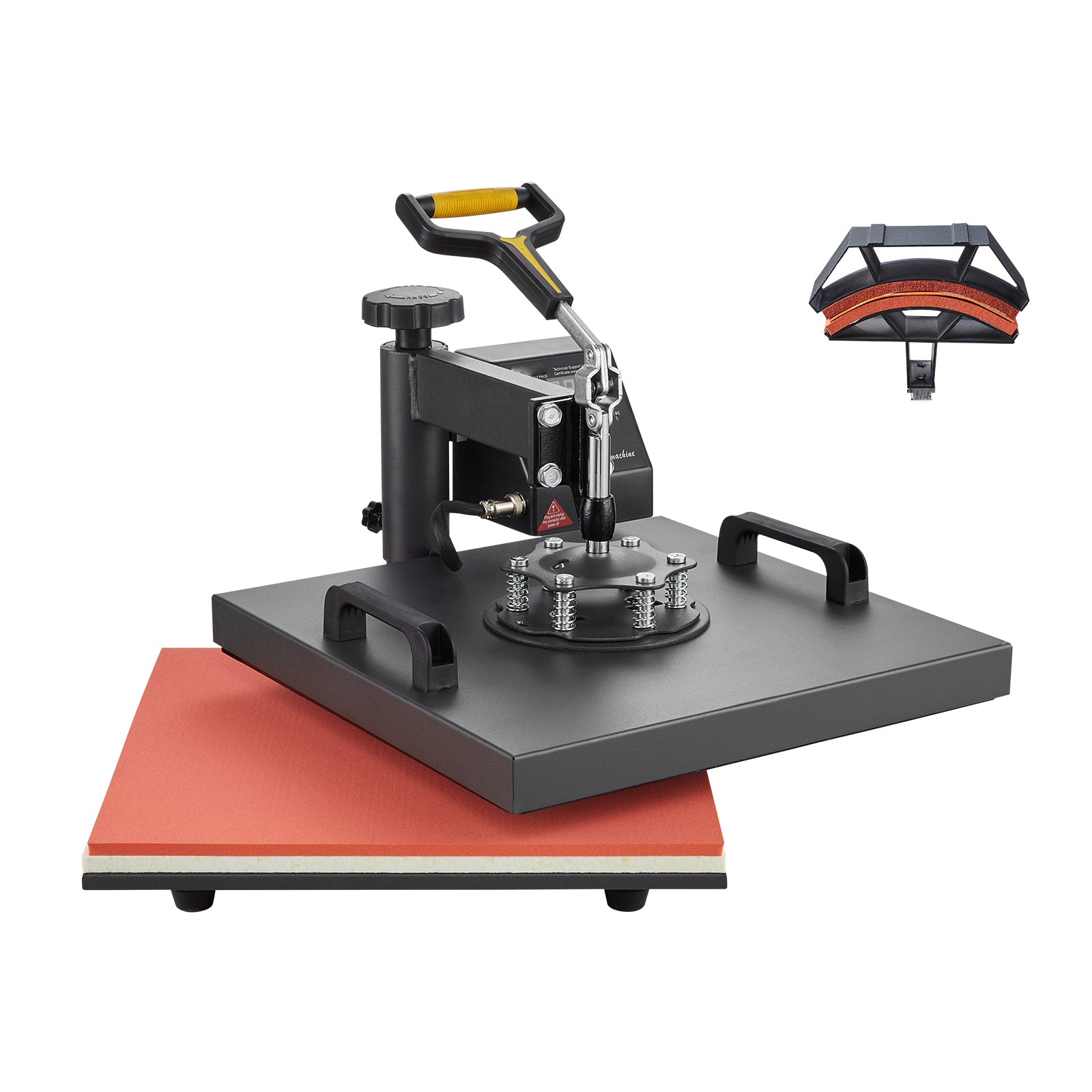 Heat Press Machine 2-In-1 15x15in Sublimation Print Transfer DIY T-shirt Cap