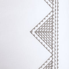 Cotton Embroidered Euro Sham White Euro Sham