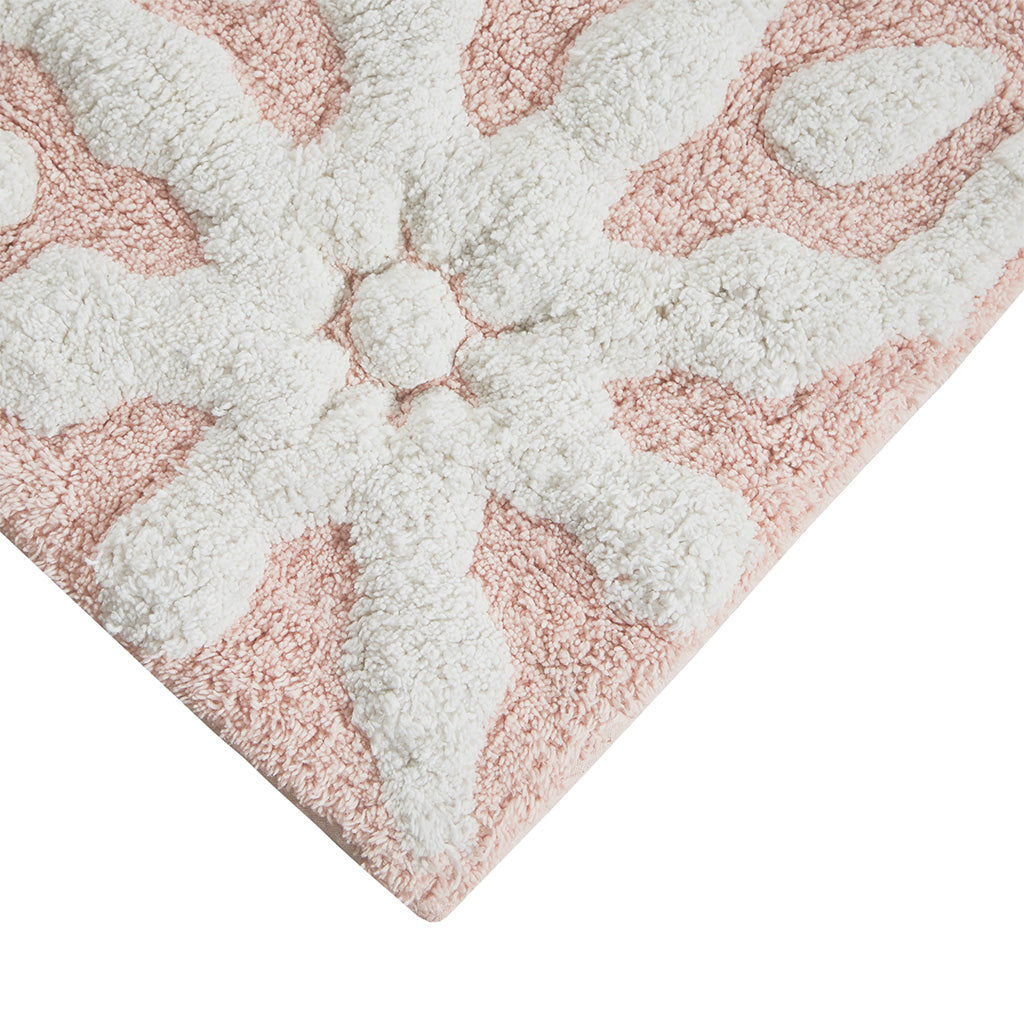Medallion Cotton Tufted Bath Rug