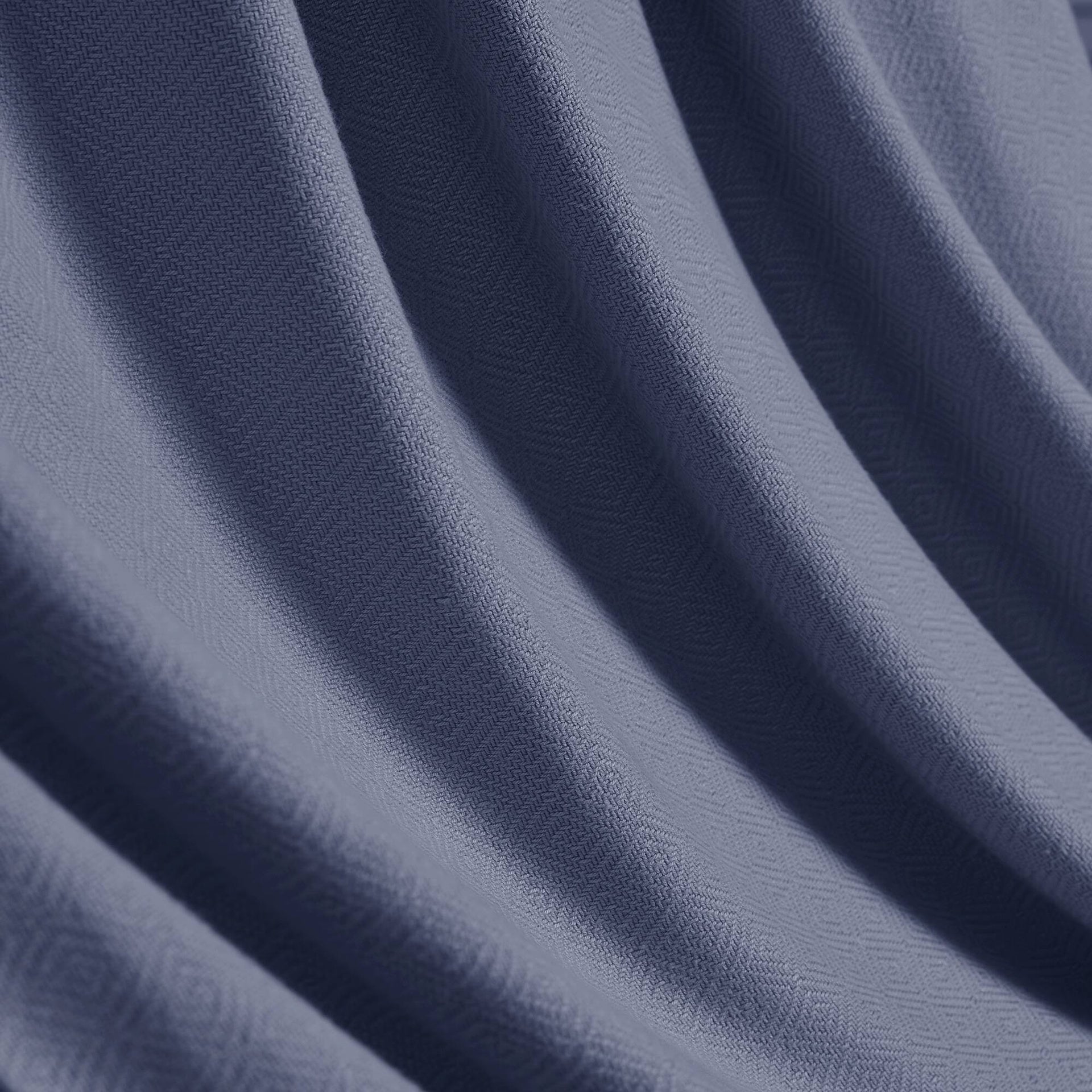 1-Piece King Rayon from Bamboo Cotton Blanket, Navy