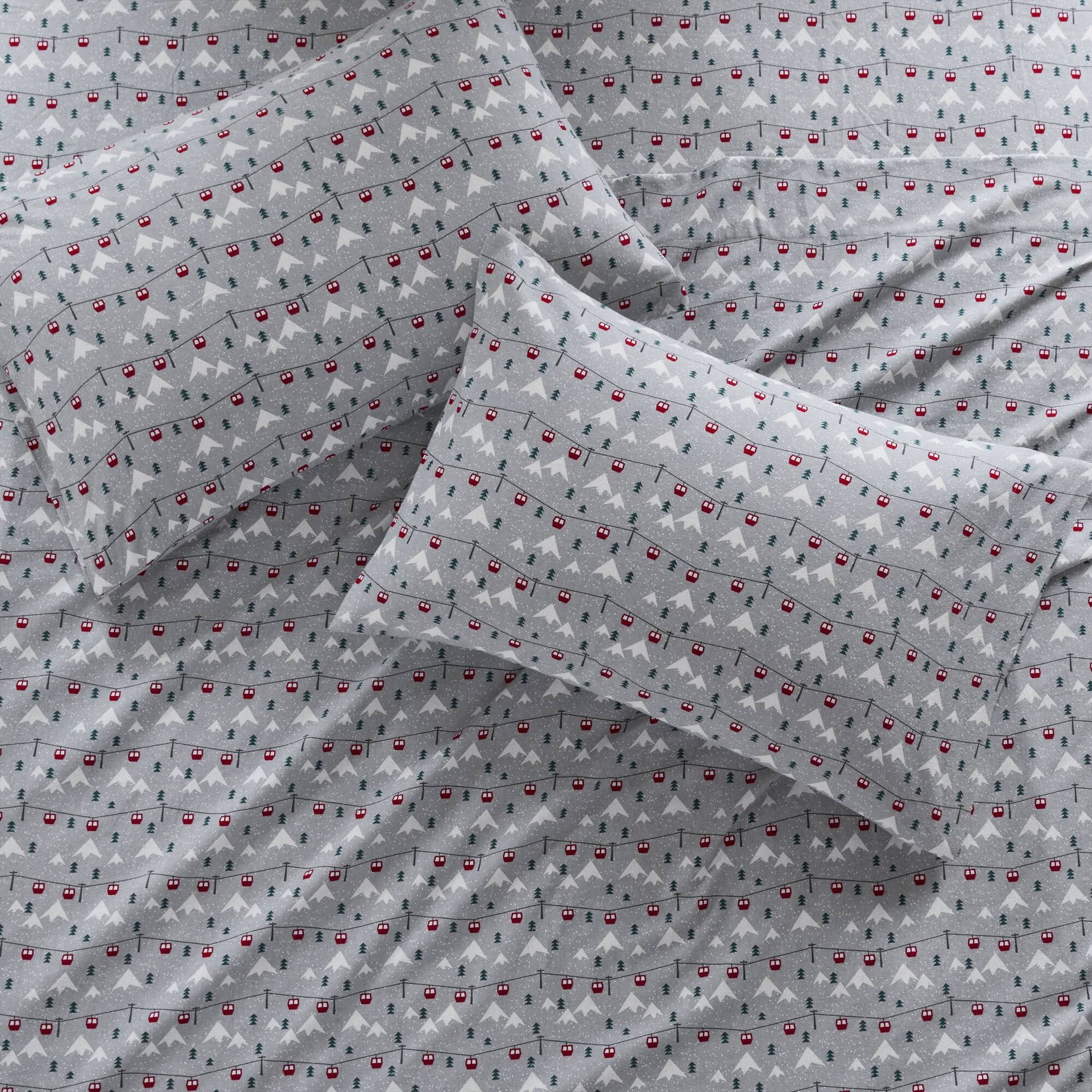 4 PCS Full Sheet Set Grey Ski Jump