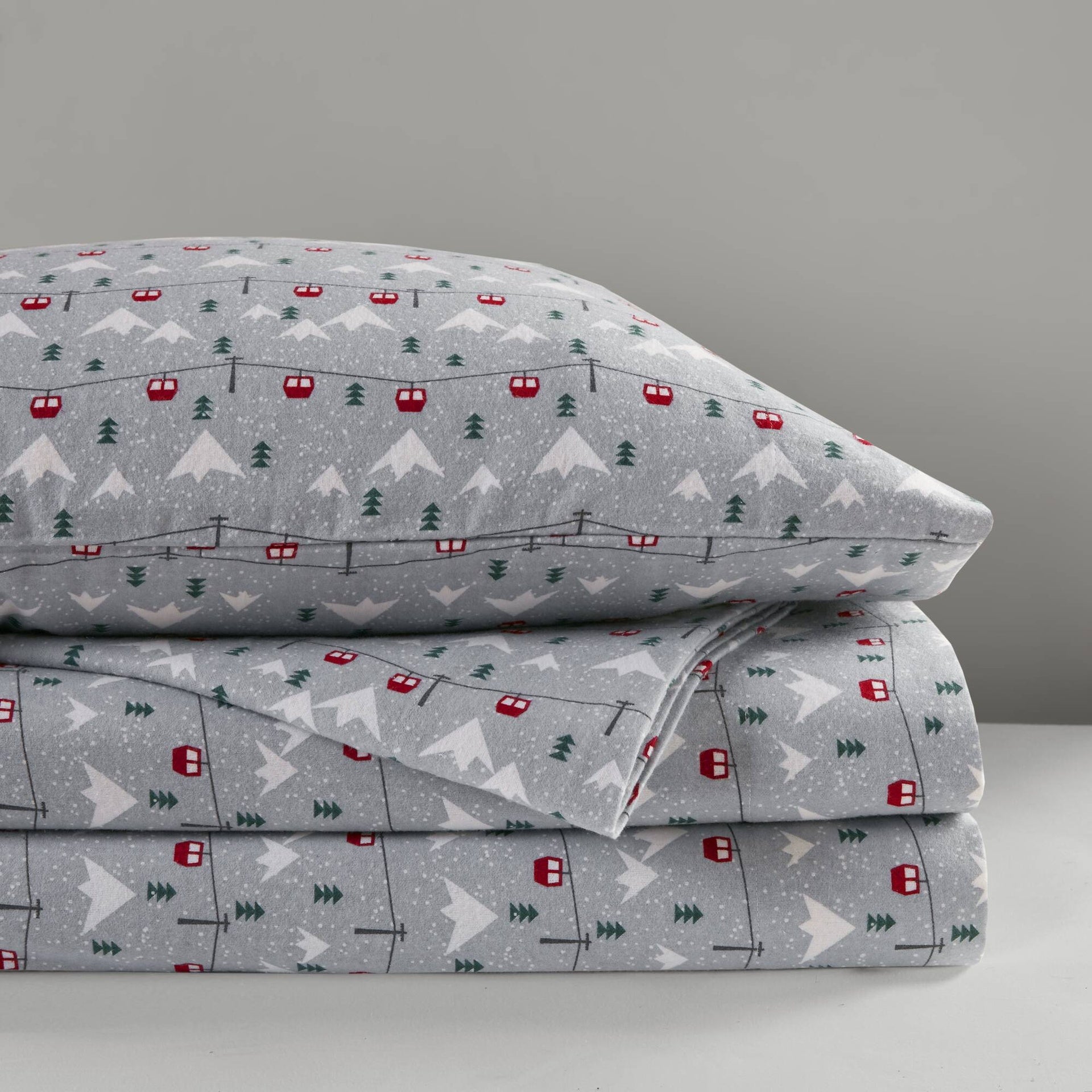 4 PCS Full Sheet Set Grey Ski Jump