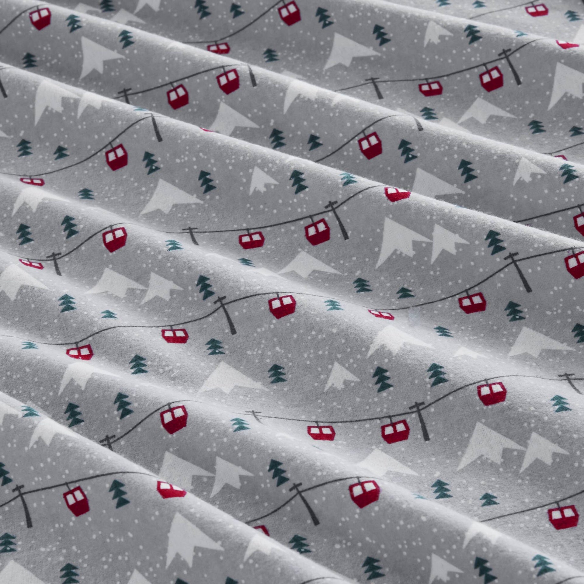 4 PCS Full Sheet Set Grey Ski Jump