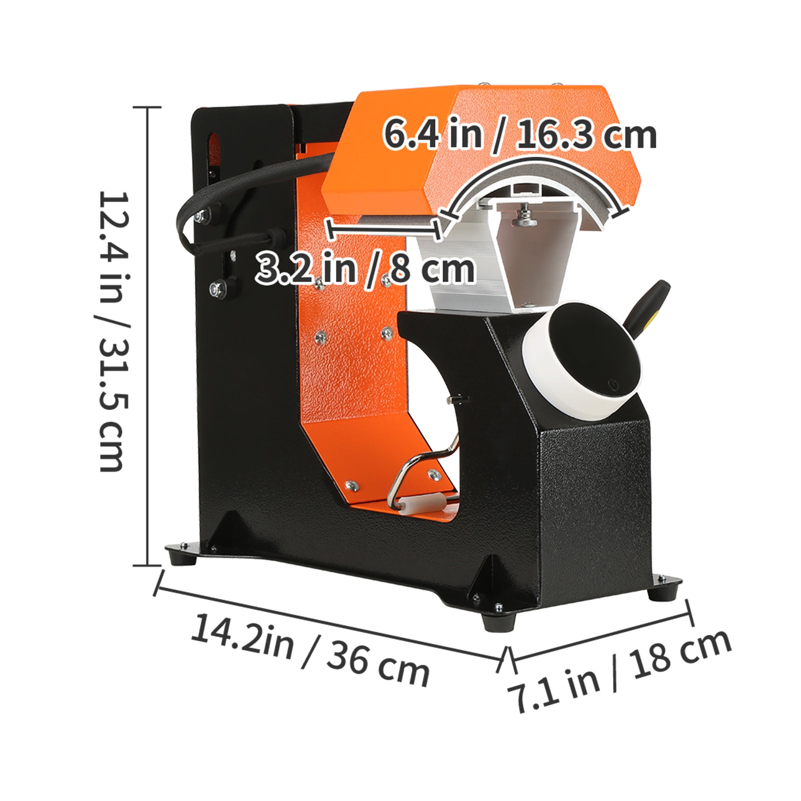 3-in-1 Auto Hat Heat Press with 3pcs Interchangeable Platens(6.6" x 2.7", 6.6" x 3.8", 6.1" x 3"), Automatic Release&Press Knob-Style Digital Control Panel, Heat Transfer Printing for Caps