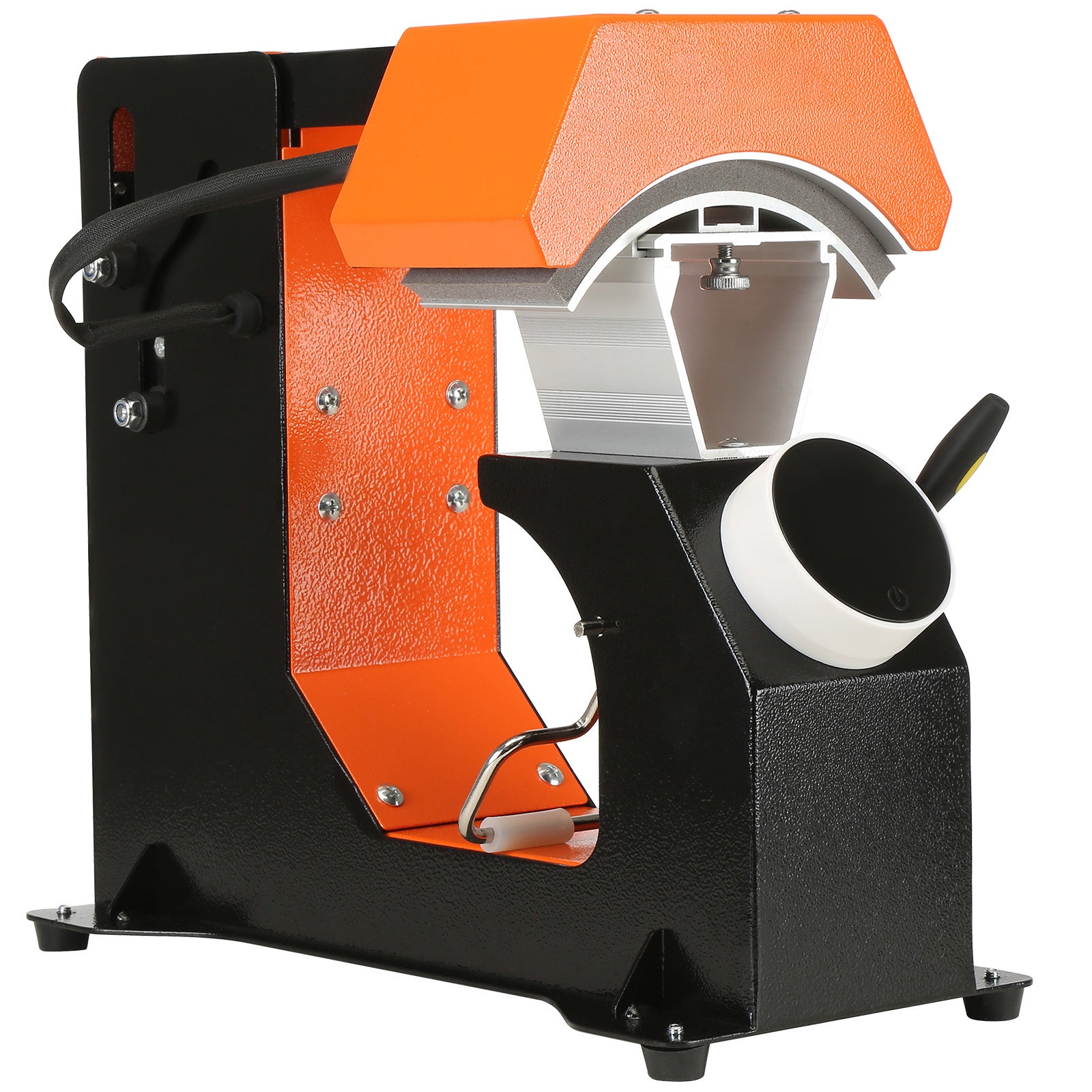 3-in-1 Auto Hat Heat Press with 3pcs Interchangeable Platens(6.6" x 2.7", 6.6" x 3.8", 6.1" x 3"), Automatic Release&Press Knob-Style Digital Control Panel, Heat Transfer Printing for Caps