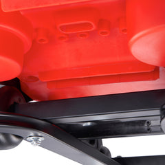 Mechanics Stool, 300 LBS Capacity Rolling Mechanic Seat with 4" Wheels, with Three Slide Out Tool Trays and Drawer, Heavy Duty Roller Creeper Seat for Home Garage DIY Automotive