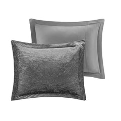 Full/Queen Velvet Comforter Set with Throw Pillow