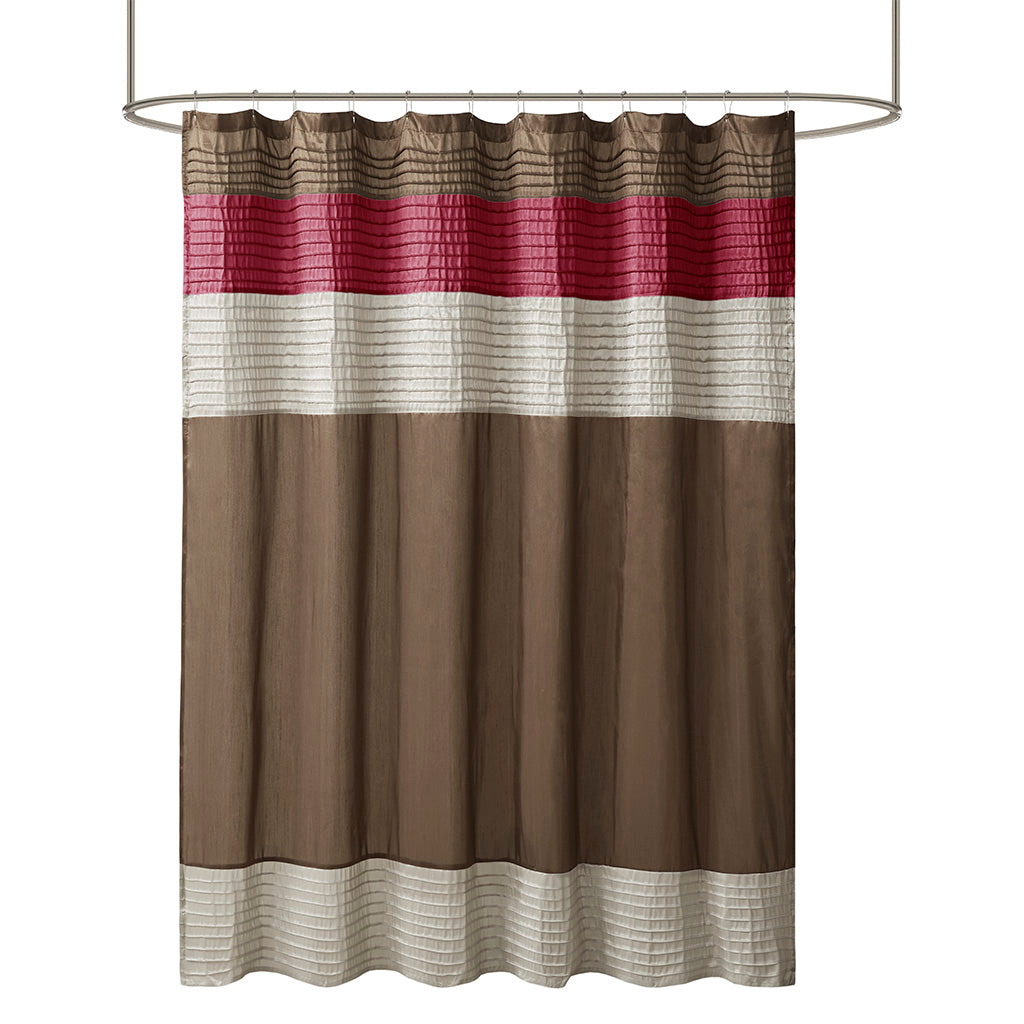 Faux Silk Shower Curtain