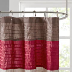 Faux Silk Shower Curtain