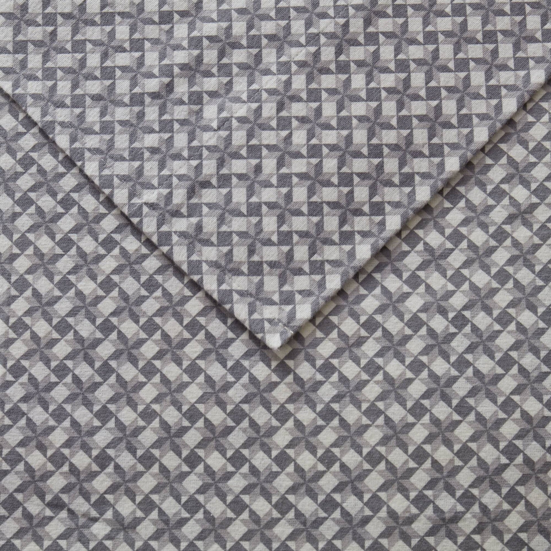 4-Piece Full 100% Cotton Flannel Printed Sheet Set,Snowflake