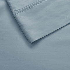 4-Piece King HeiQ Smart Temperature Cotton Blend Sheet Set, Blue
