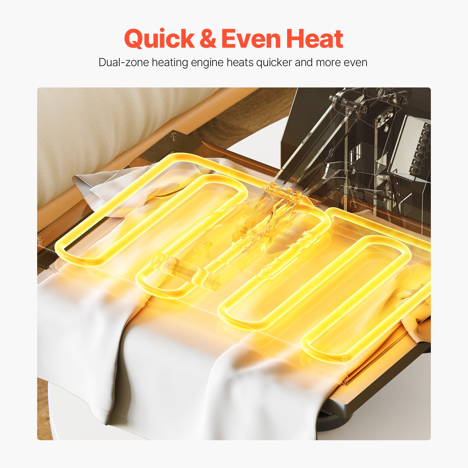 Heat Press Machine 15 x 15 inch Sublimation Printer Transfer for DIY T-shirt