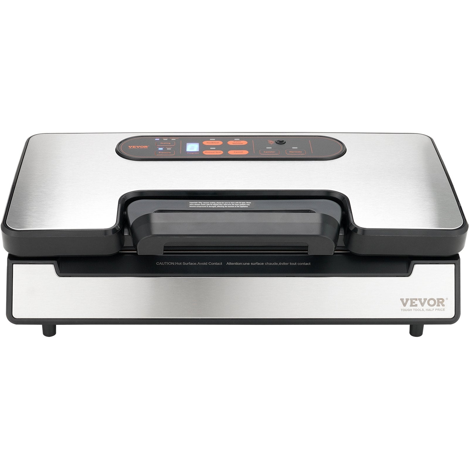 Vacuum Sealer Machine, 90Kpa 130W Powerful Dual Pump and Dual Sealing, Dry and Moist Food Storage, Automatic and Manual Air Sealing System with Built-in Cutter, with Seal Bag and External Hose