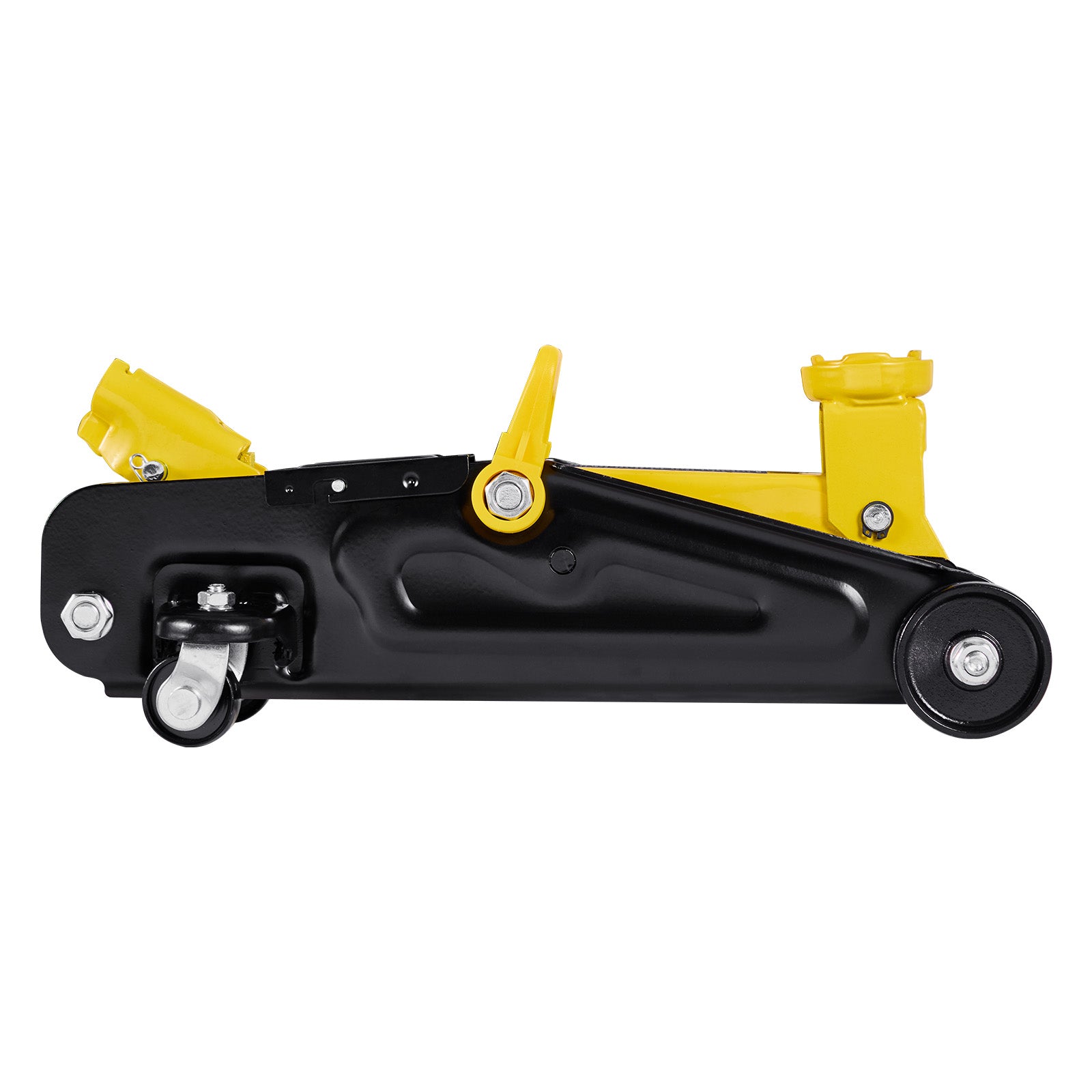 Low Profile Floor Jack, 1.5 Ton (3300 lbs) Capacity, Steel Racing Floor Jack with Single Piston Quick Lift Pump, Hydraulic Trolley Car Lift for Sports Cars, Sedans, Lifting Range 5.1-12.2 Inches