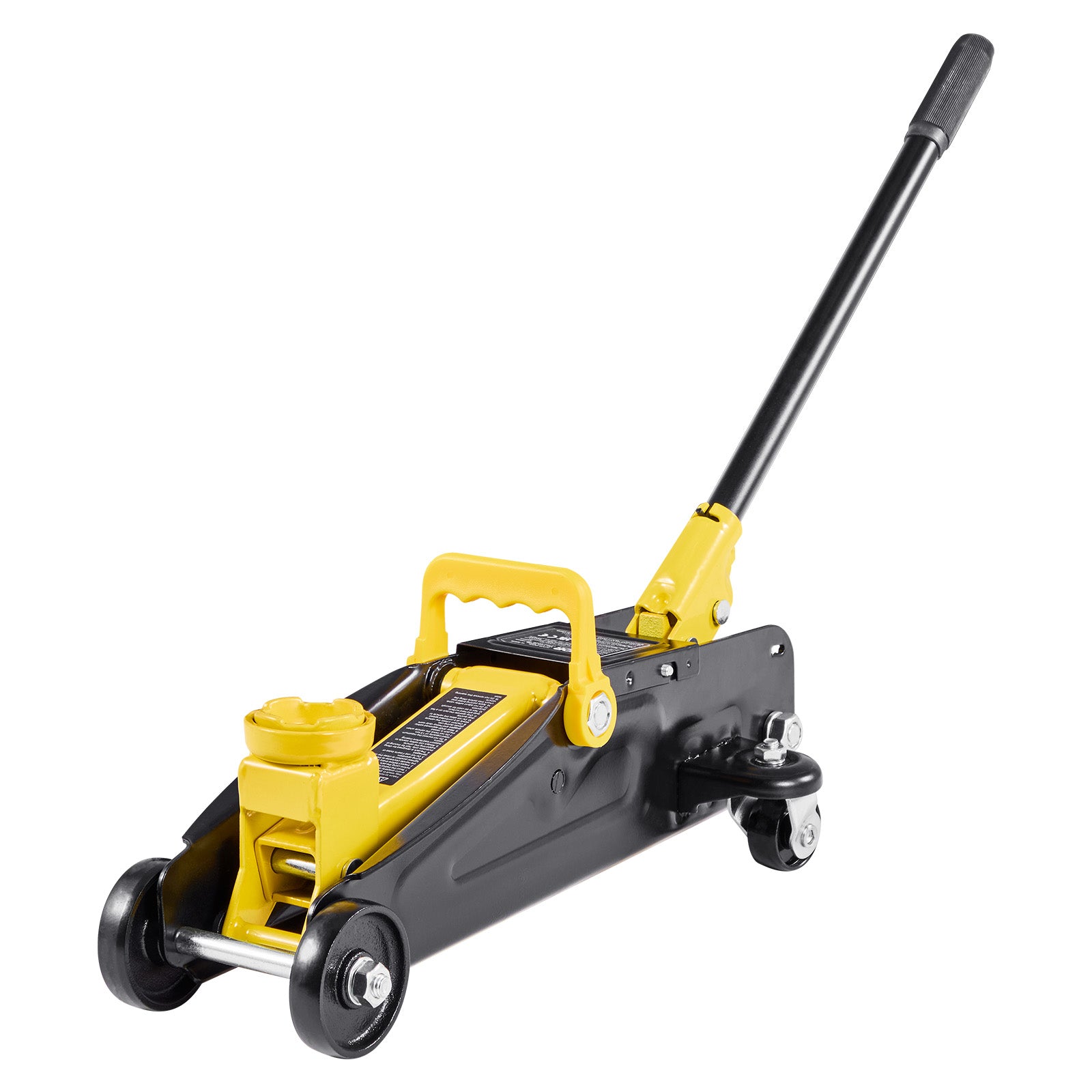 Low Profile Floor Jack, 1.5 Ton (3300 lbs) Capacity, Steel Racing Floor Jack with Single Piston Quick Lift Pump, Hydraulic Trolley Car Lift for Sports Cars, Sedans, Lifting Range 5.1-12.2 Inches