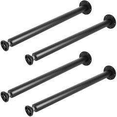28 Inch Adjustable Desk Legs, Reinforced Steel Office Table Furniture legs Set of 4 for DIY, 1200 lbs Load Capacity Heavy Duty Desk Legs, Quick Instalation Legs with Adjustable Foot Cup Black
